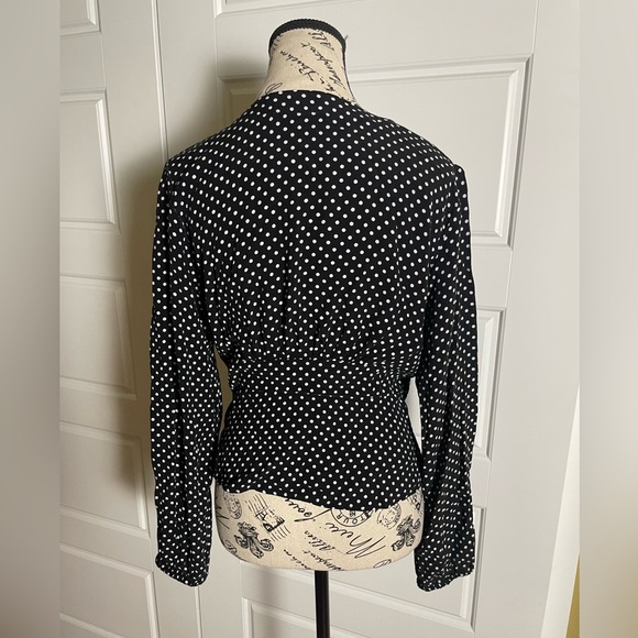 Free People Maye Printed Long Sleeve top in Black - Picture 7 of 8